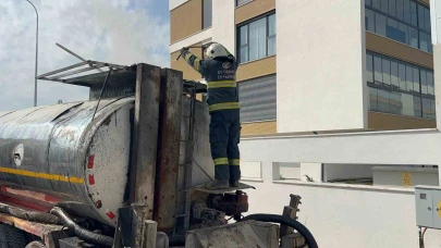Eskişehir’de Zift Tankerinde Yangın Paniği! Alevler Kısa Sürede Söndürüldü