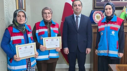 Bilecik’te “Vefa Projesi” ekibine teşekkür belgesi