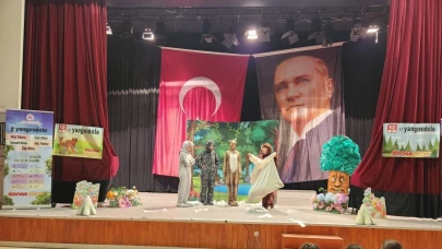 Eskişehirli çocuklardan doğa mesajlı anlamlı tiyatro gösterisi