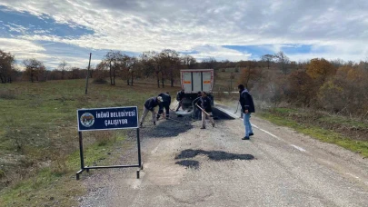 İnönü'de O Mahaller Arası Yol Yenileme Çalışması Başladı