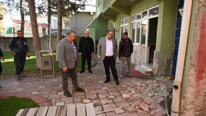 İnönü'de İsmetpaşa Camii’nin çevresinde çalışmalar başladı