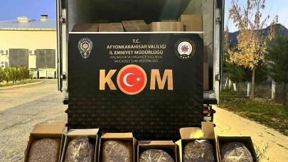 Afyonkarahisar’da 3 Ton Kaçak Tütün Ele Geçirildi