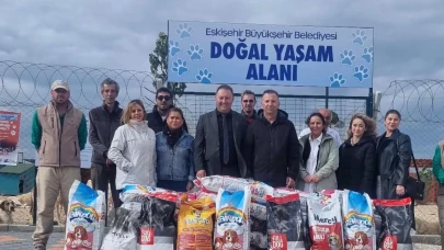 Eskişehir Büyükşehir’den Patili Dostlar İçin 10 Bin 718 Kilo Mama Desteği