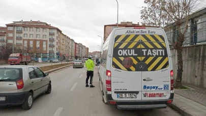 Eskişehir’de okul servisleri ve çevrelerine sıkı denetim
