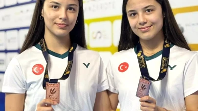 Eskişehirli milli sporcu ikizler Avrupa 3'üncüsü oldu