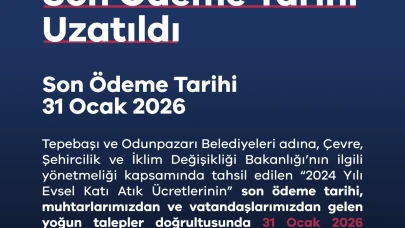Evsel Katı Atık Ücreti Son Ödeme Tarihi Uzatıldı