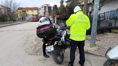 Bilecik’te Motosiklet ve ATV Sürücülerine Yönelik Denetimler Sürüyor