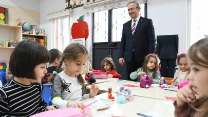 İl Milli Eğitim Müdürü Sinan Aydın’dan Anaokuluna Ziyaret
