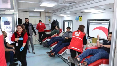 TEI çalışanları kan bağışı kampanyasına katıldı