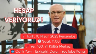 Odunpazarı Belediyesi Şeffaf Yönetim Geleneğini Sürdürüyor: "Hesap Veriyoruz" Etkinliği 10 Nisan’da