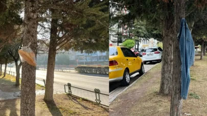 Eskişehir’de şaşırtan görüntü: Aynı mahallede bu kez pantolon asıldı
