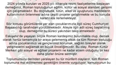 Roman Derneğinden Açıklama: "Çocukların Görüntüleri Bizi Derinden Üzdü"