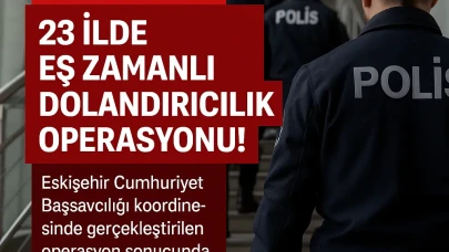 Eskişehir Merkezli 23 İlde Nitelikli Dolandırıcılık Operasyonu: 74 Şüpheli Hakkında Gözaltı Kararı