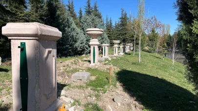 Eskişehir'de o bölgede porsuk kenarına korkuluk yapılıyor