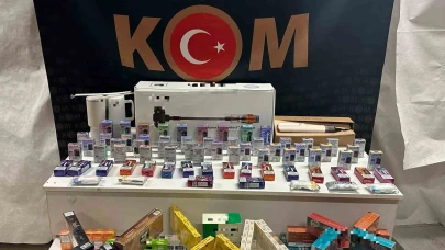 Piyasa Değeri 1 Milyon Lira Olan Kaçak Eşya Ele Geçirildi