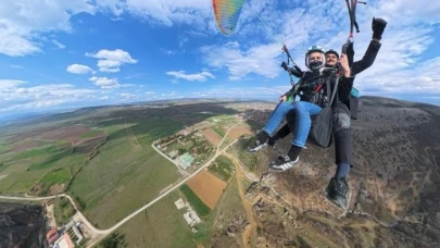 Eskişehir'de Yamaç Paraşütü Heyecanı!