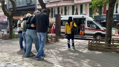 Eskişehir'de bir mağazada yere düşen kadın yaralandı