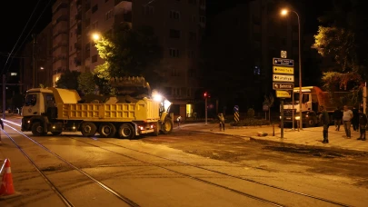 Öğretmenler Bulvarı’nda Gece Mesaisi