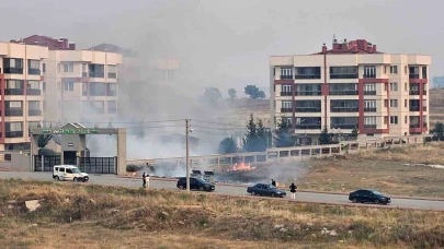 “Eskişehir’de Çöp Konteynerinde Yangın Paniği”