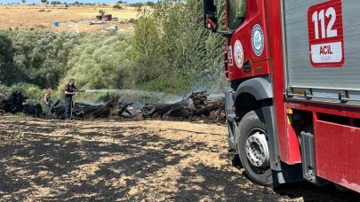 Eskişehir’de Tarım Arazisinde Çıkan Ekin Yangını Söndürüldü