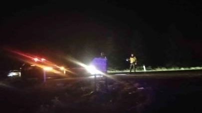 Elektrik Tellerine Çarpan Kuş Yangına Neden Oldu