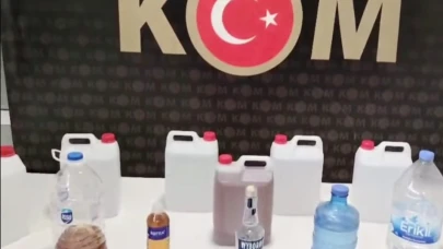 Kütahya'da Düzenlenen Operasyonda 50 Litre Sahte Alkol Ele Geçirildi