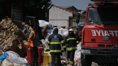 EMKO Sanayi Sitesi’nde Çıkan Yangın Büyümeden Kontrol Altına Alındı