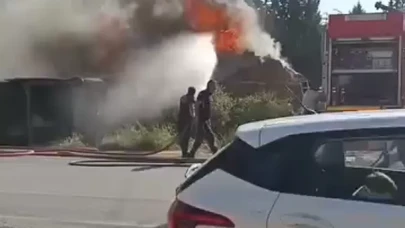 Eskişehir’de kereste fabrikasında korkutan yangın
