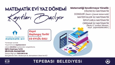 Tepebaşı Belediyesi Matematik Evi’nde Güz Dönemi Kayıtları Başlıyor