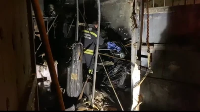 Eskişehir’de 3 katlı apartmanda yangın paniği