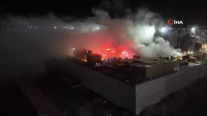 Eskişehir’de fabrika bahçesindeki yangın söndürüldü