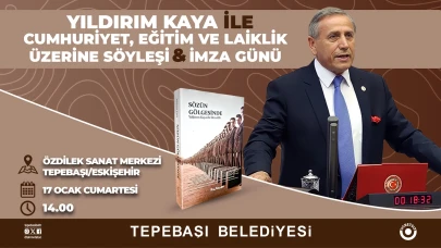 Yıldırım Kaya Tepebaşı’nda okuyucularıyla buluşacak