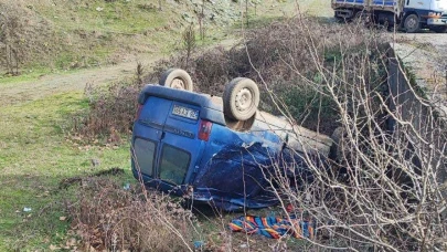 Bilecik’te Kontrolden Çıkan Araç Köprüden Aşağı Uçtu