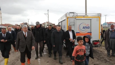 Vali Aksoy Dolu Yağışının Hasarını Yerinde İnceledi