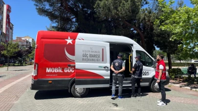 Eskişehir’deki Mobil Göç Noktası’nda bin 577 yabancının kimlik bilgileri sorgulandı