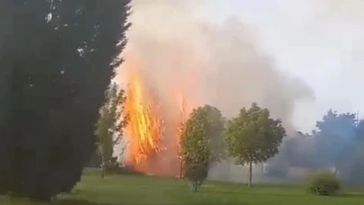 Eskişehir&#8217;de Çocuk Parkında Yangın Çıktı!