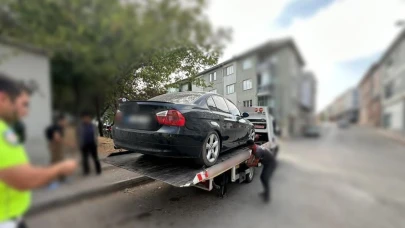 Eskişehir&#8217;de Drift Yapan Araç Sürücüsüne Yüklü Ceza!