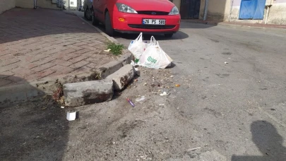Eskişehir&#8217;de Çöp Konteyneri Olmayan Sokaktan Şikayetçiler