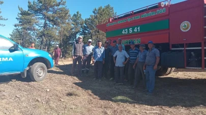 Eskişehir&#8217;de Orman Yangını Kısa Sürede Söndürüldü