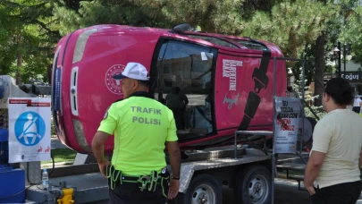 Eskişehir&#8217;de Uygulamalı Emniyet Kemeri Eğitimi