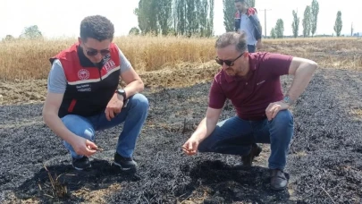 Tepebaşı İlçe Tarım Müdürlüğü&#8217;nden Yangın İncelemesi