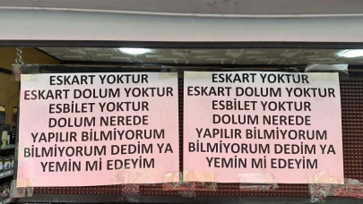 Eskişehir&#8217;de Büfe Camında Sitem Dolu Yazı