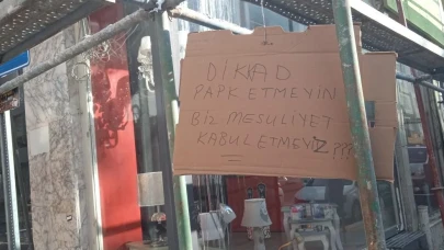 Eskişehir&#8217;de Dikkat Çeken Uyarı Yazısı