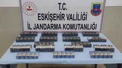 Eskişehir Çifteler&#8217;de 170 Paket Kaçak Sigara Bulundu