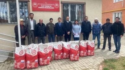 Beylikova Çiftçisine Günebakan Tohum Desteği