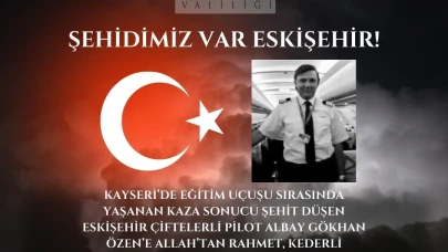 Vali Aksoy'dan Şehit Pilot Gökhan Özen İçin Taziye Mesajı