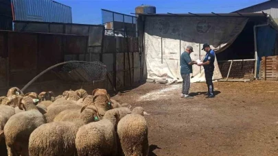 Polisler kurban satış pazarındaki esnafı dolandırıcılık ve hırsızlık olaylarına karşı bilgilendirdi