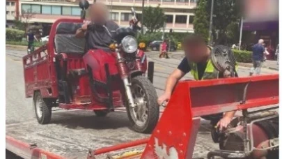 Eskişehir'de Trafiğe Kapalı Alana Giren Sürücülere Ceza