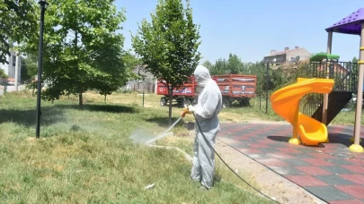 İnönü'nde Yaz Aylarında İlaçlama Faaliyetleri Hızlandırıldı