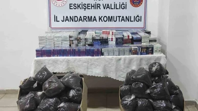 Eskişehir'de Kaçak Sigara ve Çay Operasyonu